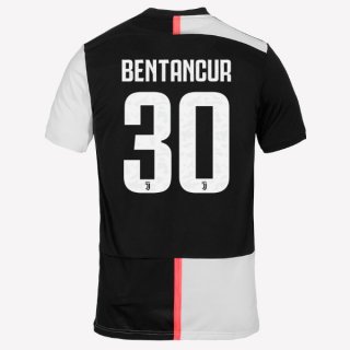 Maglia Juventus NO.30 Bentancur Home 2019 2020 Bianco Nero Maglia Juventus NO.30 Bentancur Home 2019 2020 Bianco Nero