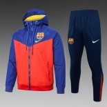 Giacca a vento Barcellona Set Completo 2025 2026 Blu Rosso