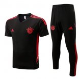 Maglia Bayern Monaco Set Completo 2022 2023 Nero Rosso