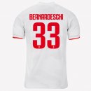 Maglia Juventus NO.33 Bernaroeschi Away 2019 2020 Grigio Bianco