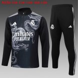 Bambino Felpa Allenamento Real Madrid 2024 2025 Nero