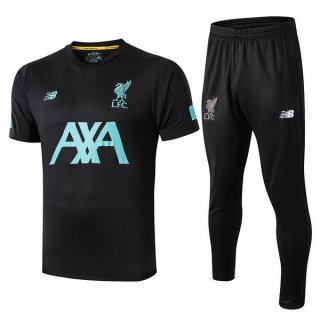 Maglia di Formazione Liverpool Set Completo 2019 2020 Verde Nero Maglia di Formazione Liverpool Set Completo 2019 2020 Verde Nero