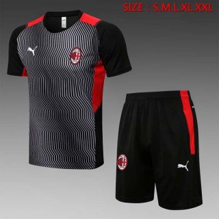 Formazione AC Milan Set Completo 2022 Grigio Nero Formazione AC Milan Set Completo 2022 Grigio Nero