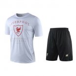 Maglia di Formazione Liverpool Set Completo 2019 2020 Bianco Nero Rosso