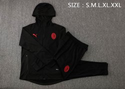 Felpa Cappuccio Set Completo AC Milan 2022 2023 Nero