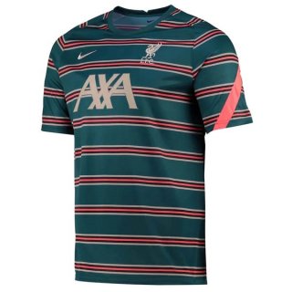 Thailandia Maglia Liverpool Pre Match 2022 Verde Blu Thailandia Maglia Liverpool Pre Match 2022 Verde Blu