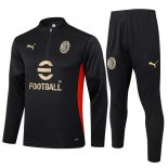 Felpa Allenamento AC Milan 2024 2025 Nero