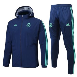 Giacca a vento Set Completo Real Madrid 2019 2020 Blu Verde Giacca a vento Set Completo Real Madrid 2019 2020 Blu Verde