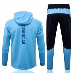 Felpa Cappuccio Set Completo Marseille 2022 2023 Blu