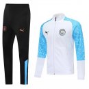 Felpa Manchester City 2020 2021 Blu Bianco