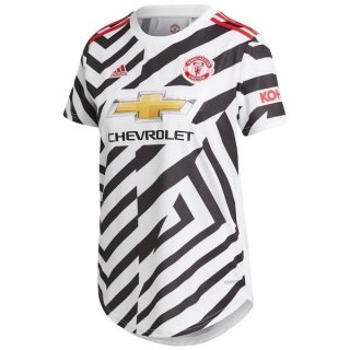 Maglia Manchester United Terza Donna 2020 2021 Bianco Maglia Manchester United Terza Donna 2020 2021 Bianco
