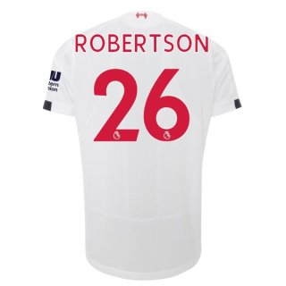 Maglia Liverpool NO.26 Robertson Away 2019 2020 Bianco Maglia Liverpool NO.26 Robertson Away 2019 2020 Bianco