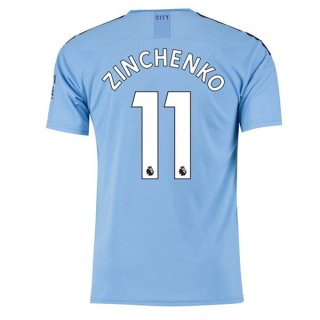 Maglia Manchester City NO.11 Zinchenko Home 2019 2020 Blu Maglia Manchester City NO.11 Zinchenko Home 2019 2020 Blu