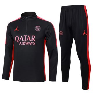 Felpa PSG 2024 2025 Nero Rosa Felpa PSG 2024 2025 Nero Rosa