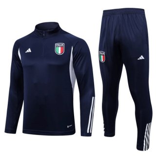 Felpa Allenamento Italia 2023 2024 Blu Felpa Allenamento Italia 2023 2024 Blu
