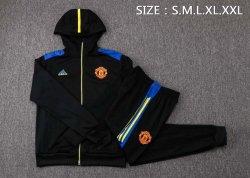 Felpa Cappuccio Manchester United 2021 2022 Nero