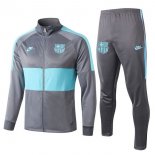Felpa Barcellona 2019 2020 Grigio Luce Verde