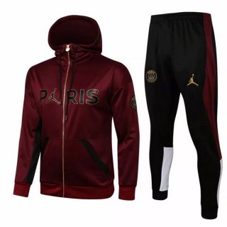 Felpa Cappuccio Paris Saint Germain 2021 2022 Borgona Nero Felpa Cappuccio Paris Saint Germain 2021 2022 Borgona Nero