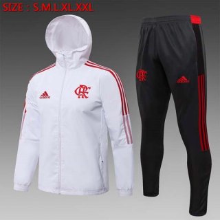 Giacca a vento Flamengo Set Completo 2022 Bianco Nero Giacca a vento Flamengo Set Completo 2022 Bianco Nero