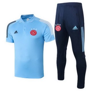 Polo Ajax Set Completo 2020 2021 Blu Polo Ajax Set Completo 2020 2021 Blu