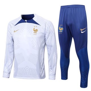 Felpa Francia 2022 2023 Bianco Blu Felpa Francia 2022 2023 Bianco Blu