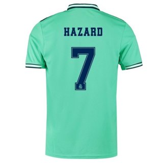 Maglia Real Madrid NO.7 Hazard Terza 2019 2020 Verde Maglia Real Madrid NO.7 Hazard Terza 2019 2020 Verde
