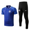 Polo Chelsea Set Completo 2022 2023 Blu