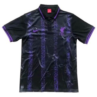 Polo Liverpool 2019 2020 Nero Porpora Polo Liverpool 2019 2020 Nero Porpora