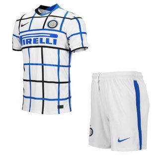 Maglia Inter Milan Away Bambino 2020 2021 Bianco Maglia Inter Milan Away Bambino 2020 2021 Bianco