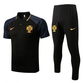 Polo Portogallo Set Completo 2022 2023 Nero Polo Portogallo Set Completo 2022 2023 Nero