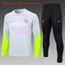 Bambino Felpa PSG 2024 2025 Grigio Rosa