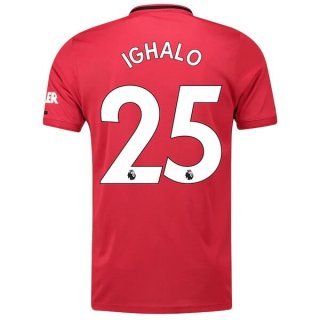 Maglia Manchester United NO.25 Ighalo Home 2019 2020 Rosso Maglia Manchester United NO.25 Ighalo Home 2019 2020 Rosso