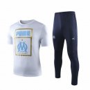 Maglia di Formazione Marseille Set Completo 2019 2020 Bianco Blu
