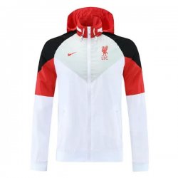 Giacca a Vento Liverpool 2021 2022 Bianco Rosso