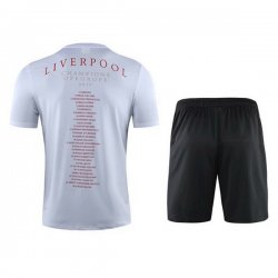 Maglia di Formazione Liverpool Set Completo 2019 2020 Bianco Nero Rosso