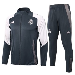 Giacca Real Madrid 2024 2025 Grigio 2 Giacca Real Madrid 2024 2025 Grigio 2