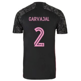 Maglia Real Madrid Terza NO.2 Carvajal 2020 2021 Nero Maglia Real Madrid Terza NO.2 Carvajal 2020 2021 Nero