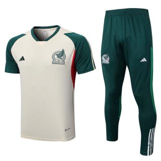 Maglia Messico Set Completo 2023 2024 Giallo Verde Maglia Messico Set Completo 2023 2024 Giallo Verde