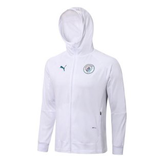 Felpa Cappuccio Manchester City 2022 2023 Bianco Felpa Cappuccio Manchester City 2022 2023 Bianco