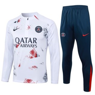 Felpa Allenamento PSG 2024 2025 Bianco 3 Felpa Allenamento PSG 2024 2025 Bianco 3