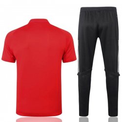 Polo Ajax Set Completo 2020-2021 Rosso Nero
