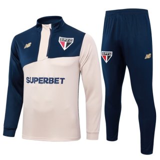 Felpa Allenamento Sao Paulo 2024 2025 Giallo Blu 3 Felpa Allenamento Sao Paulo 2024 2025 Giallo Blu 3