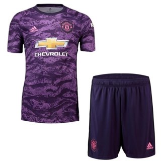 Maglia Manchester United Bambino Portiere 2019 2020 Porpora Maglia Manchester United Bambino Portiere 2019 2020 Porpora