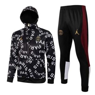 Felpa Cappuccio Paris Saint Germain 2022 Bianco Nero Felpa Cappuccio Paris Saint Germain 2022 Bianco Nero