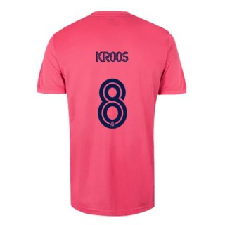 Maglia Real Madrid Away NO.8 Kroos 2020 2021 Rosa Maglia Real Madrid Away NO.8 Kroos 2020 2021 Rosa