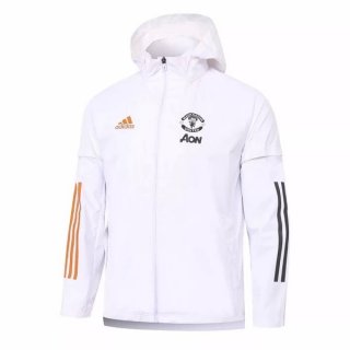 Giacca A Vento Manchester United 2020 2021 Bianco Giacca A Vento Manchester United 2020 2021 Bianco