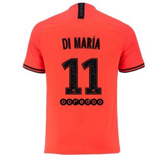 Maglia Paris Saint Germain NO.11 Di Maria Away 2019 2020 Arancione Maglia Paris Saint Germain NO.11 Di Maria Away 2019 2020 Arancione