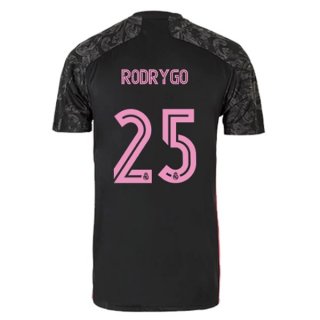 Maglia Real Madrid Terza NO.25 Rodrygo 2020 2021 Nero Maglia Real Madrid Terza NO.25 Rodrygo 2020 2021 Nero