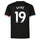 Maglia Manchester City NO.19 Sane Away 2019 2020 Nero