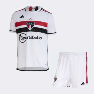 Maglia Sao Paulo Home Bambino 2023 2024 Maglia Sao Paulo Home Bambino 2023 2024
